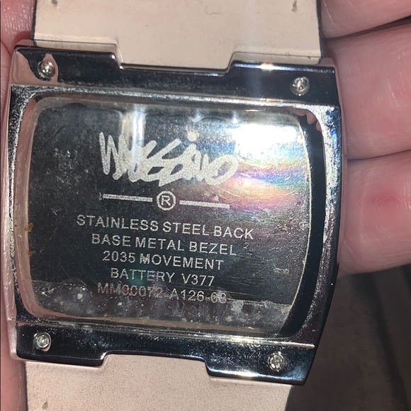 Mossimo Men’s Retro Watch Wide Brown Leather Band - Picture 3 of 5